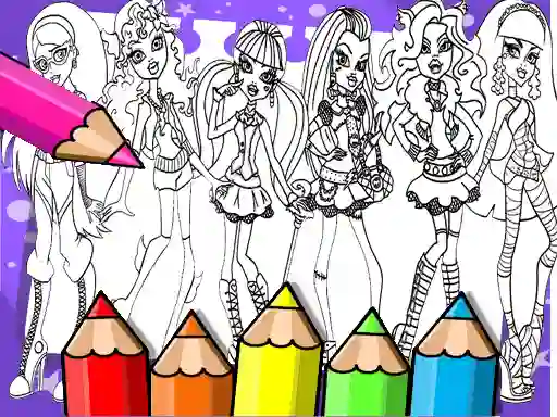 Gêm Monster High Coloring Book ar-lein