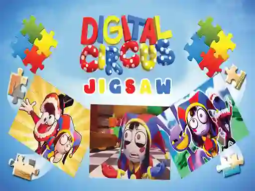 Gêm Digital Circus JigSaw ar-lein