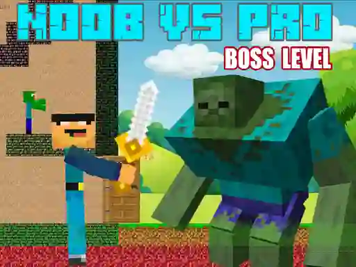 Gêm Noob vs Pro Boss Levels ar-lein
