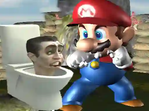 Gêm Super Spy Mario VS Skibidi Toilet ar-lein