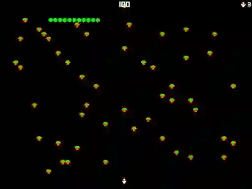 Gêm Centipede Attack 2D ar-lein