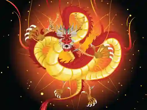 Gêm Chinese Dragons Coloring ar-lein