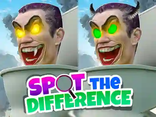 Gêm Skibidi Toilet Spot the Difference ar-lein