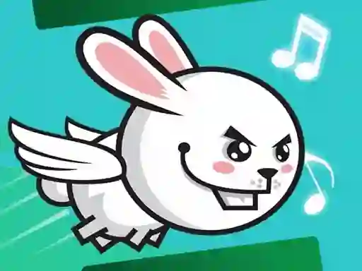 Gêm Flappy Angry Rabbit ar-lein