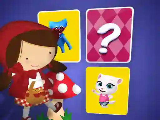 Gêm Little Red Riding Hood Memory Card Match ar-lein