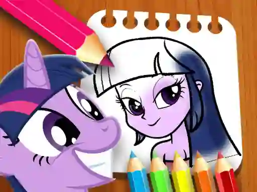 Gêm Equestria Girls Coloring Book ar-lein