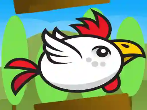 Gêm Angry Flappy Chicken Fly ar-lein