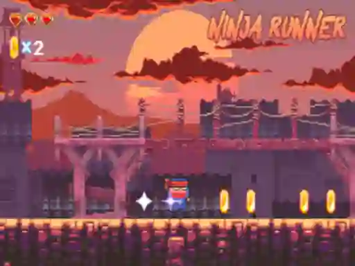 Gêm Ninja Runner ar-lein