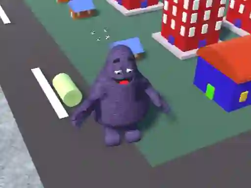 Gêm Grimace Shake City Chaos ar-lein