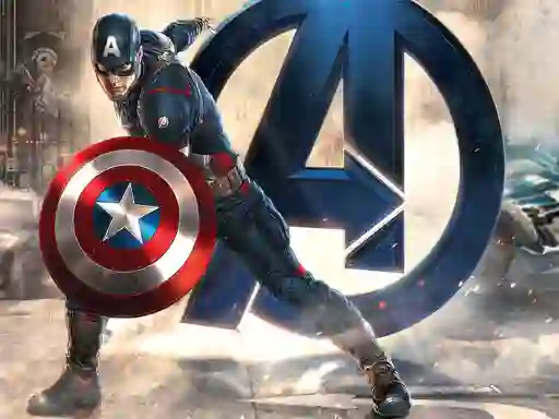 Gêm Captain American Jigsaw Puzzle ar-lein