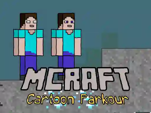 Gêm Mcraft Cartoon Parkour ar-lein