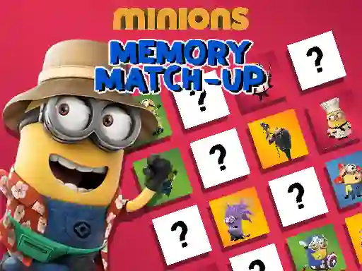 Gêm Minions Memory Match Up ar-lein