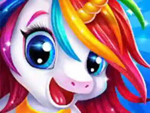 Gêm Unicorn Make up Girl ar-lein