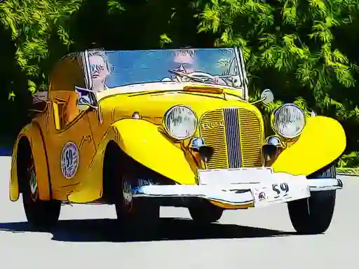 Gêm Old Cars Puzzle ar-lein