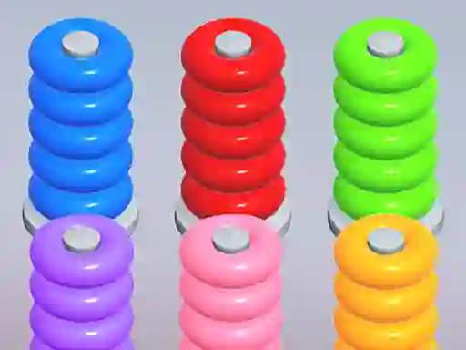 Gêm Color Ring Sort ar-lein