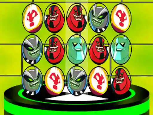Gêm Ben 10 Match 3 Aliens ar-lein