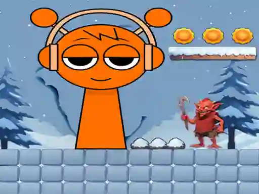 Gêm Super Sprunki Run ar-lein