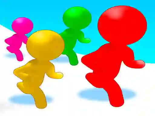 Gêm Stickmen Color Run Switch ar-lein