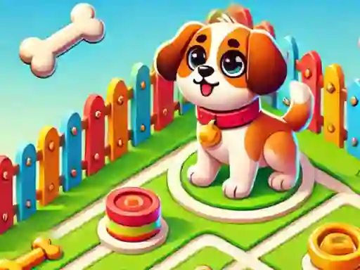 Gêm Rescue Dog puzzle ar-lein