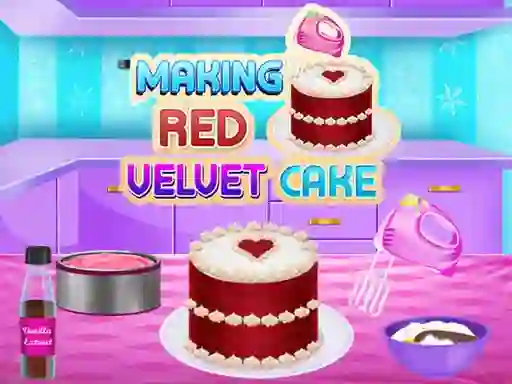 Gêm Making Red Velvet Cake ar-lein