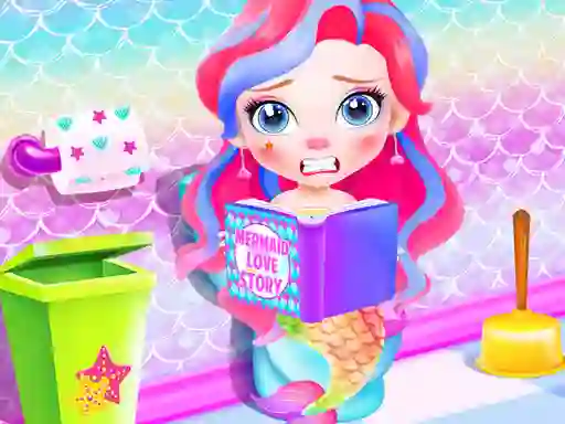 Gêm Baby Mermaid Caring Games ar-lein