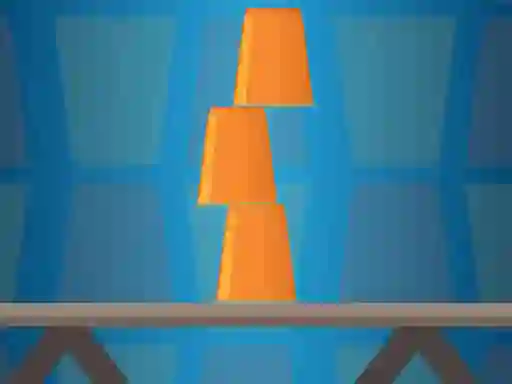 Gêm Cups Tower Builder ar-lein