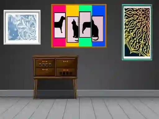 Gêm Grayish House Escape ar-lein