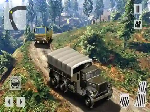 Gêm US OffRoad Army Truck Driver ar-lein