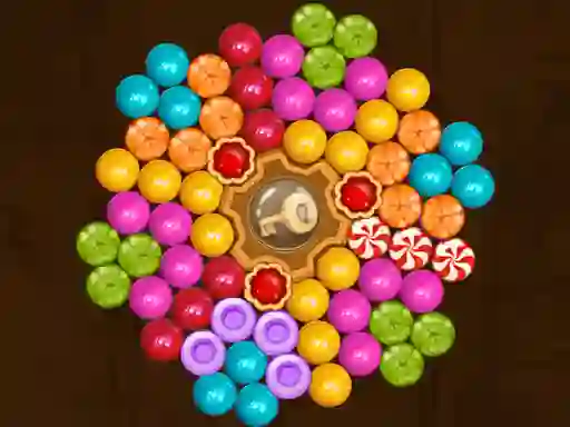 Gêm Candy Bubble Spin ar-lein