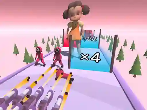 Gêm Squid Game Gun Fest ar-lein