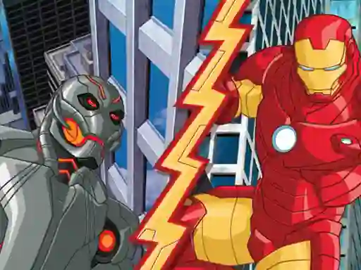 Gêm Avengers Iron Man Rise of Ultron 2 ar-lein