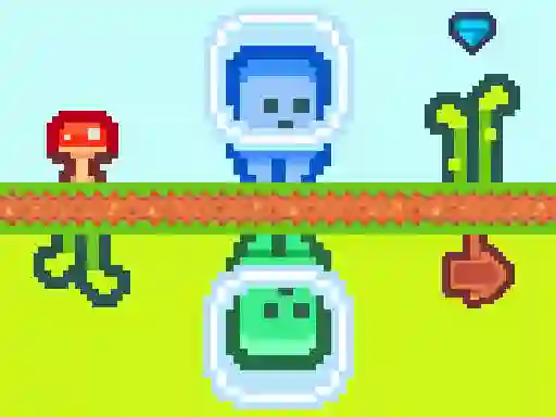 Gêm Two Aliens Adventure ar-lein