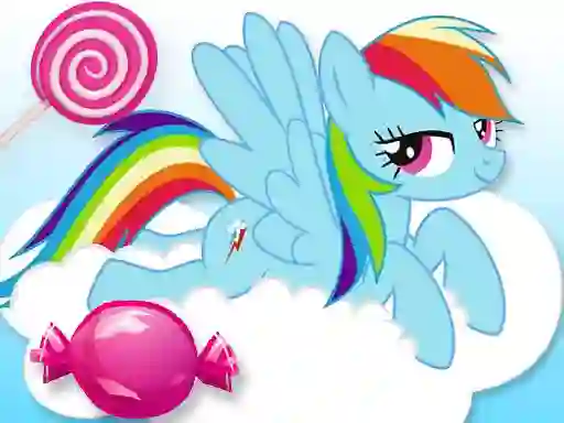 Gêm Pony Candy Run ar-lein