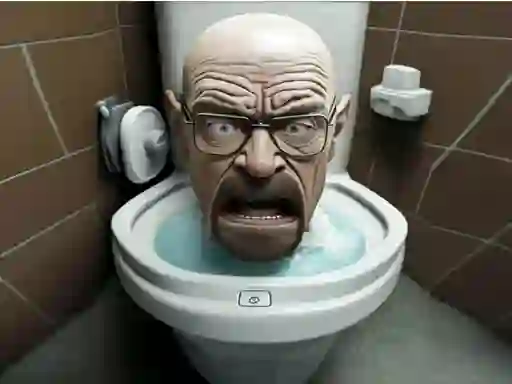 Gêm Funny Skibidi Toilet Face ar-lein