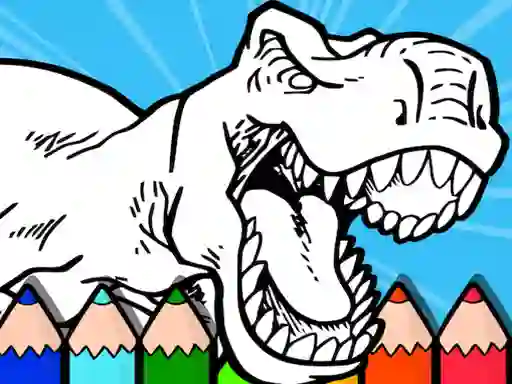 Gêm Coloring Dinos For Kids ar-lein