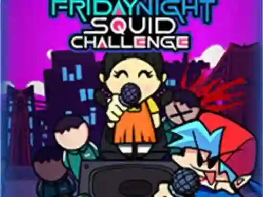 Gêm Super Friday Night Squid Challenge Game ar-lein