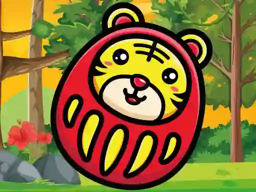 Gêm Daruma Tiger Run ar-lein