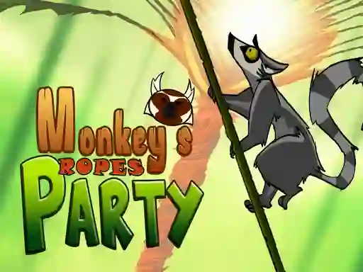 Gêm Monkey's ropes party ar-lein