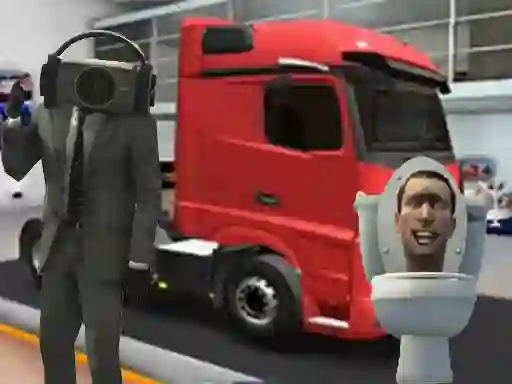 Gêm Truck Simulator Skibidi Toilet ar-lein