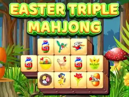 Gêm Easter Triple Mahjong ar-lein