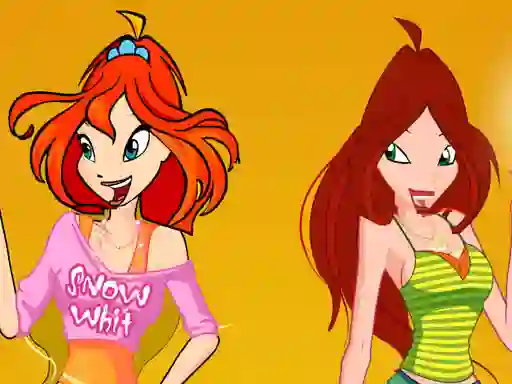 Gêm Bloom and Flora Dress Up ar-lein