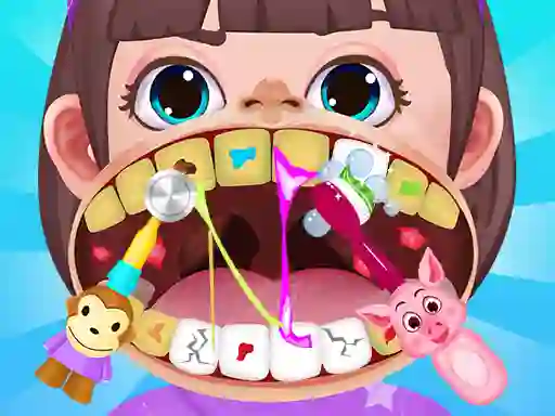 Gêm Baby Hospital Dentist Caring ar-lein