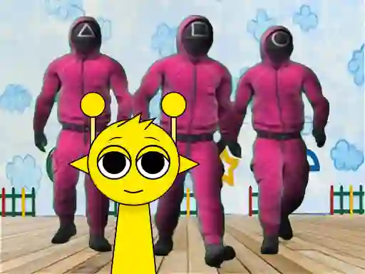 Gêm Sprunki in Squid Game Chamber ar-lein