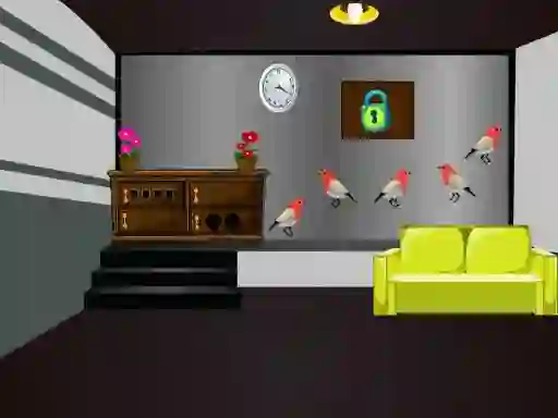 Gêm Grey Checked Room Escape ar-lein