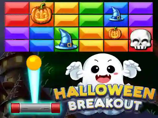 Gêm Halloween Breakout ar-lein