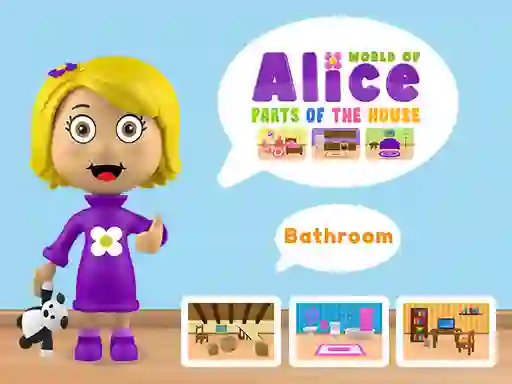 Gêm World of Alice Parts of the House ar-lein