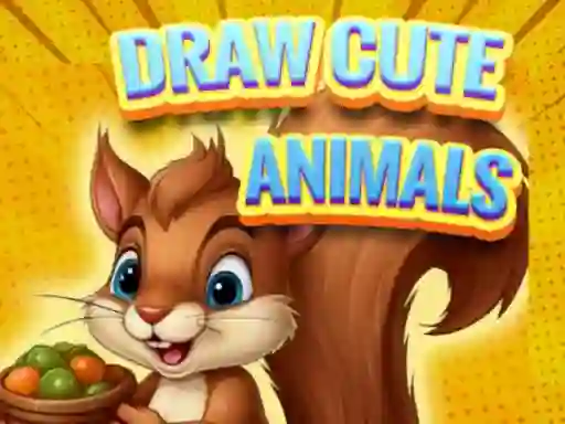 Gêm Draw Cute Animals ar-lein