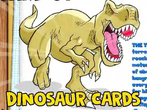 Gêm Dinosaur Cards ar-lein