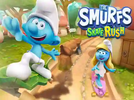Gêm The Smufrs Skate Rush ar-lein