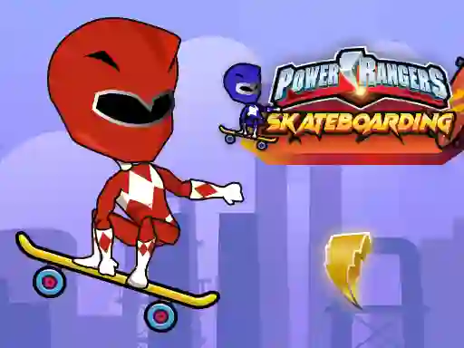 Gêm Power Rangers Skateboading ar-lein